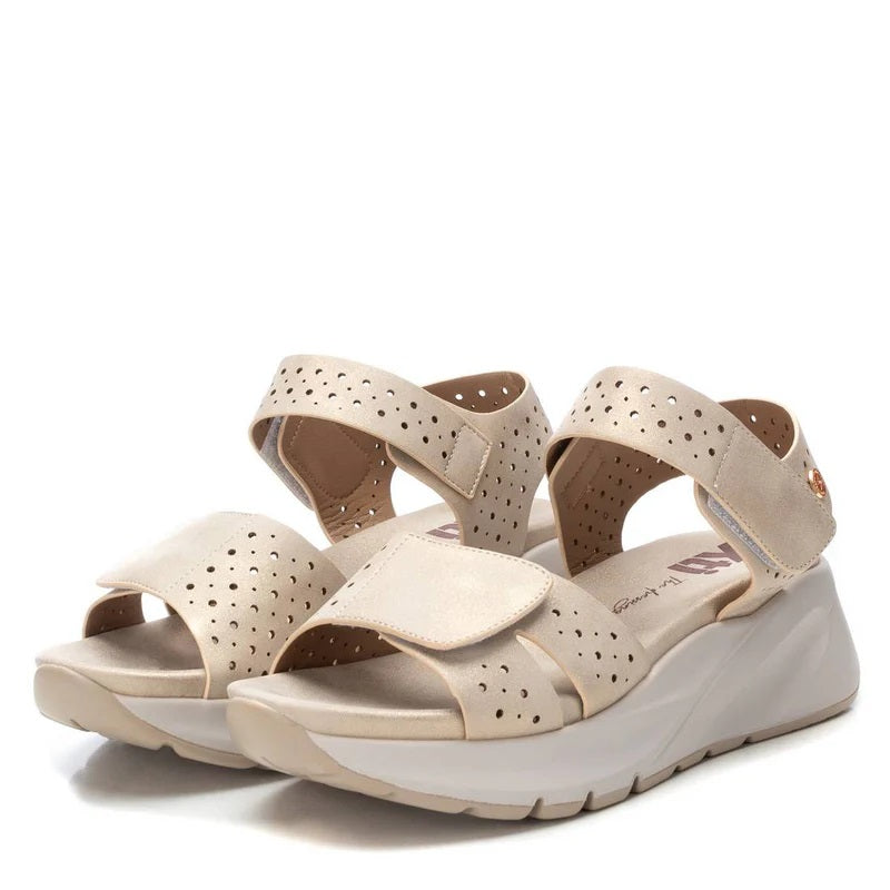 Sandália Casual Vegan Mulher Bege Xti – Leves e duráveis para longas caminhadas e uso diário confortável - 14389702
