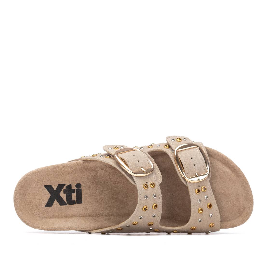 Sandália Tipo Chinelo Casual Vegan Mulher Bege Xti-14506602