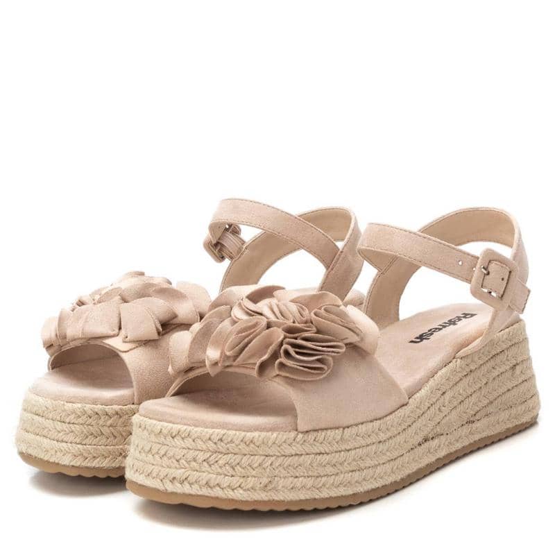 Sandália Casual Mulher Vegan Bege Refresh – Leves e com sola antiderrapante para conforto em saídas casuais diárias - 17266802