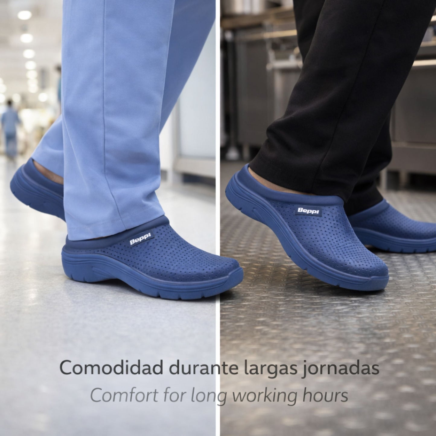Socas Conforto Mulher Azul Beppi – Design ergonómico e cor vibrante para conforto no trabalho e lazer diário - 2146221