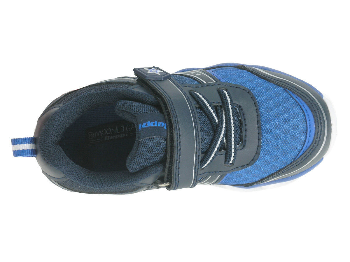 Sapatilha Infantil Azul Beppi – Sistema de aperto com velcro e sola ultra leve para uso diário e brincadeiras - 2160101