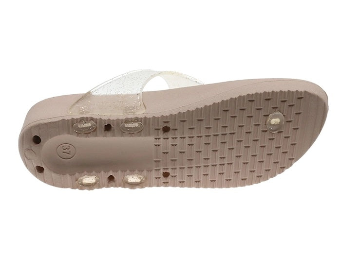 Chinelo Meter Dedo Mulher Bege Beppi – Leves para uso prolongado com sola antiderrapante e fácil de calçar - 2206601