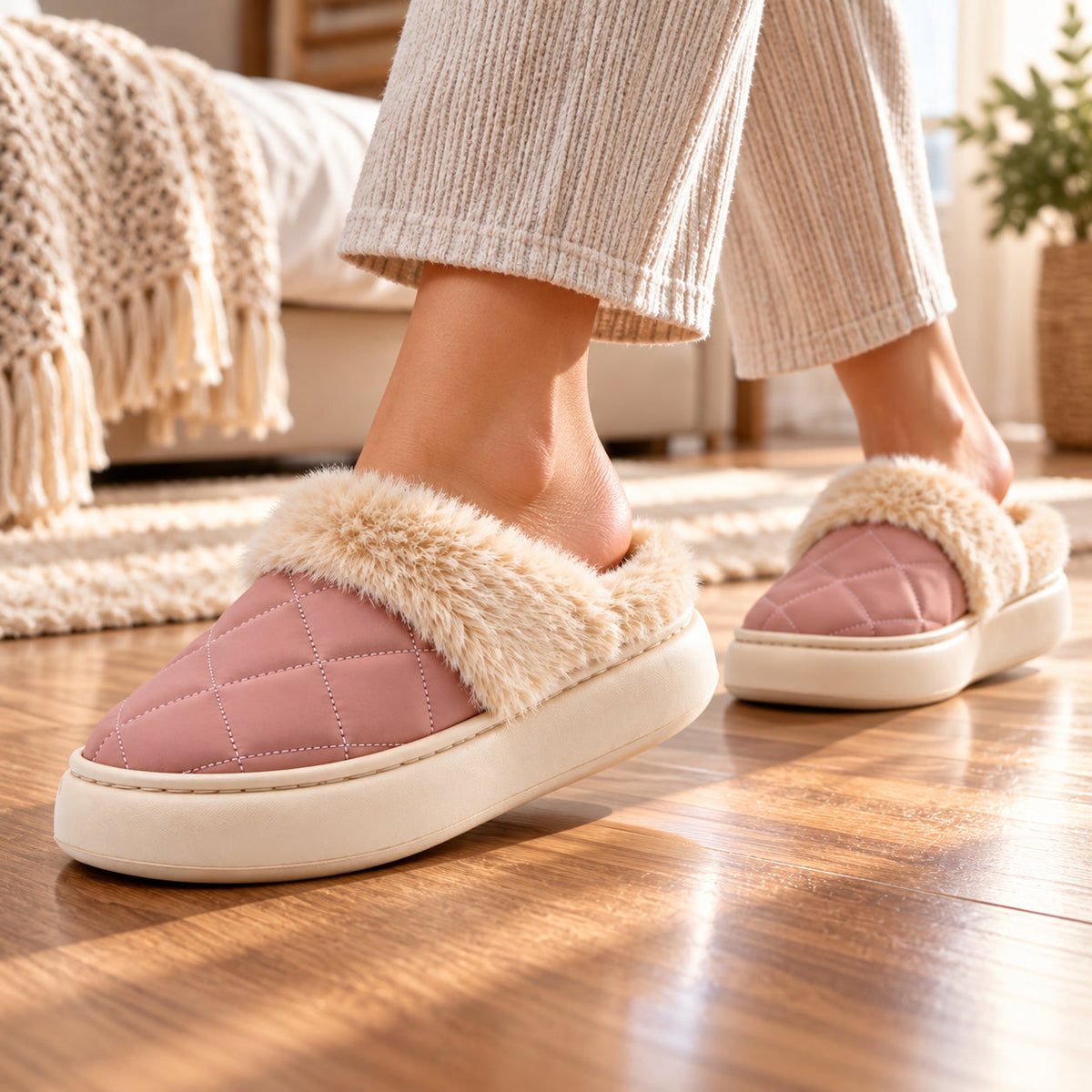 Chinelo Interior Mulher Rosa Beppi-2225331