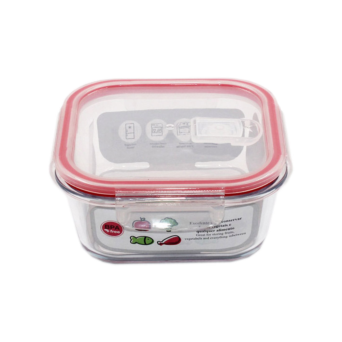 Caixa De Vidro Hermetica 800ml 25301 – Armazena sopas e saladas frescas com fecho hermético seguro e vidro resistente - 5605332253015