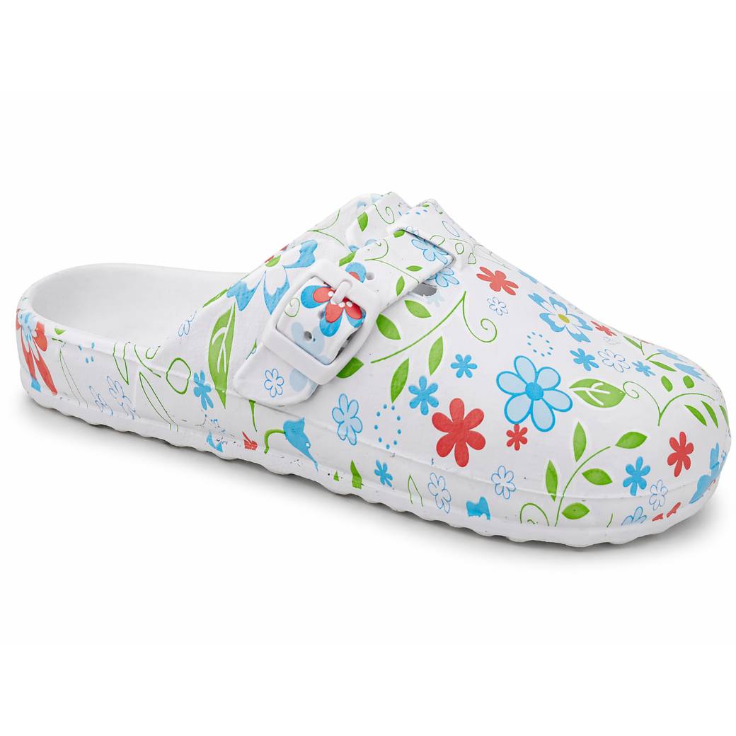 Socas Conforto Mulher Branco Linea7 – Leves e flexíveis para conforto diário em trabalho e cozinha - 26923f