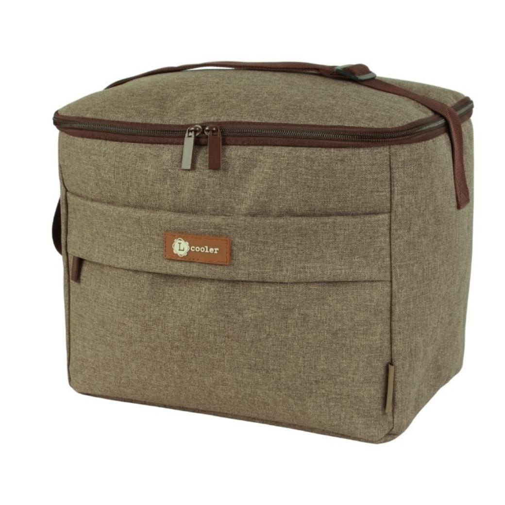 Lancheira Termica 8l Castanha L.cooler® – Design compacto e elegante com isolamento térmico ideal para trabalho e escola - 5609801200302