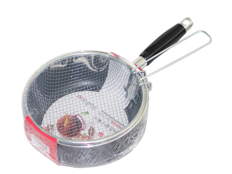 Fritadeira Com Rede Anti-ad. 20cm Indução C/cabo Preto – Fácil de limpar com cabo ergonómico para frituras rápidas e uso diário - 5605169062354