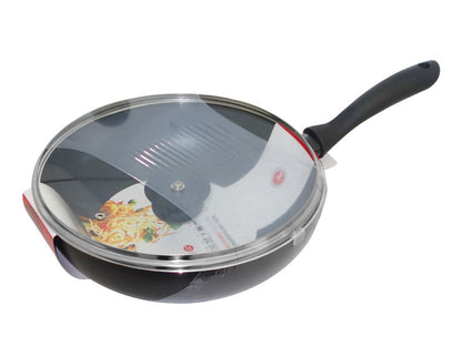 Wook Anti-ad. Com Tampa Vidro 28cm Indução Preto -5605169057282