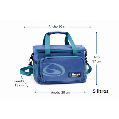 Saco Térmico 5l Azul Beppi – Leve e compacto com alças ajustáveis para conforto em piqueniques e viagens - 1000874a