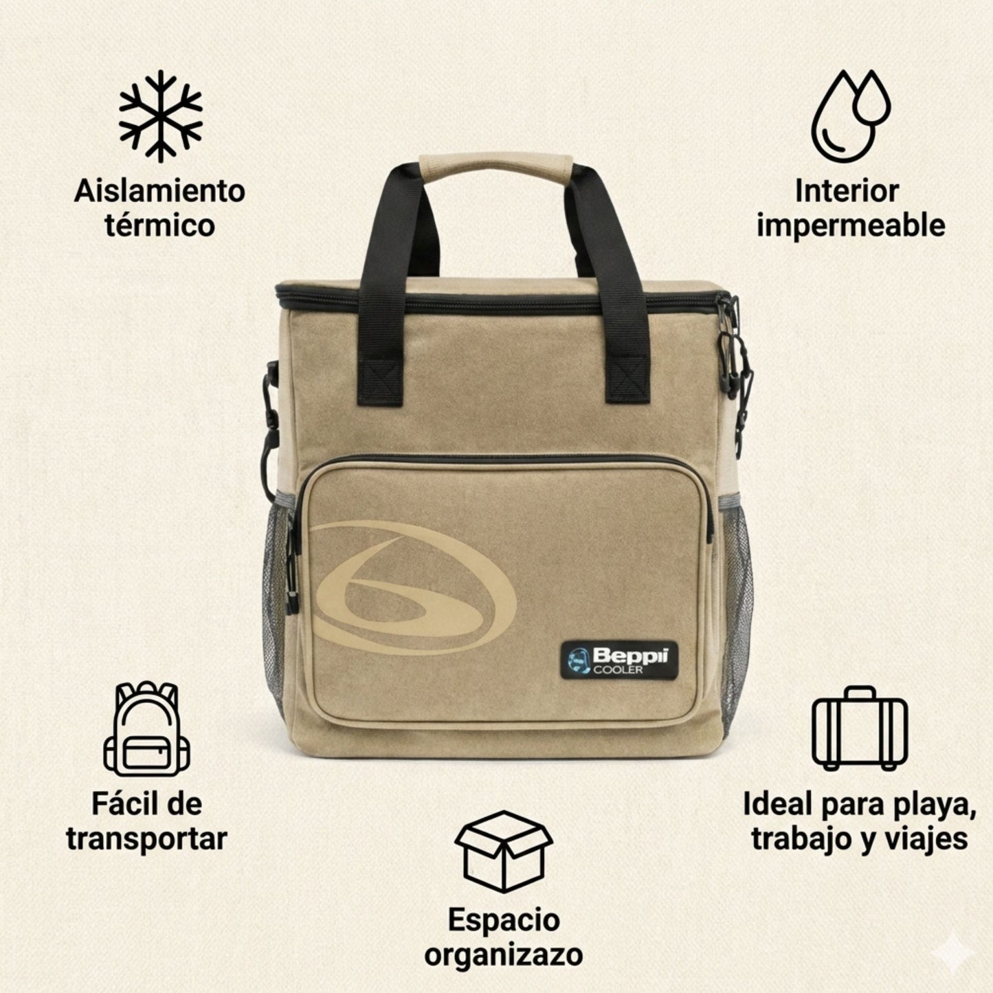 Saco Térmico 20l Castanho Beppi-1000876c