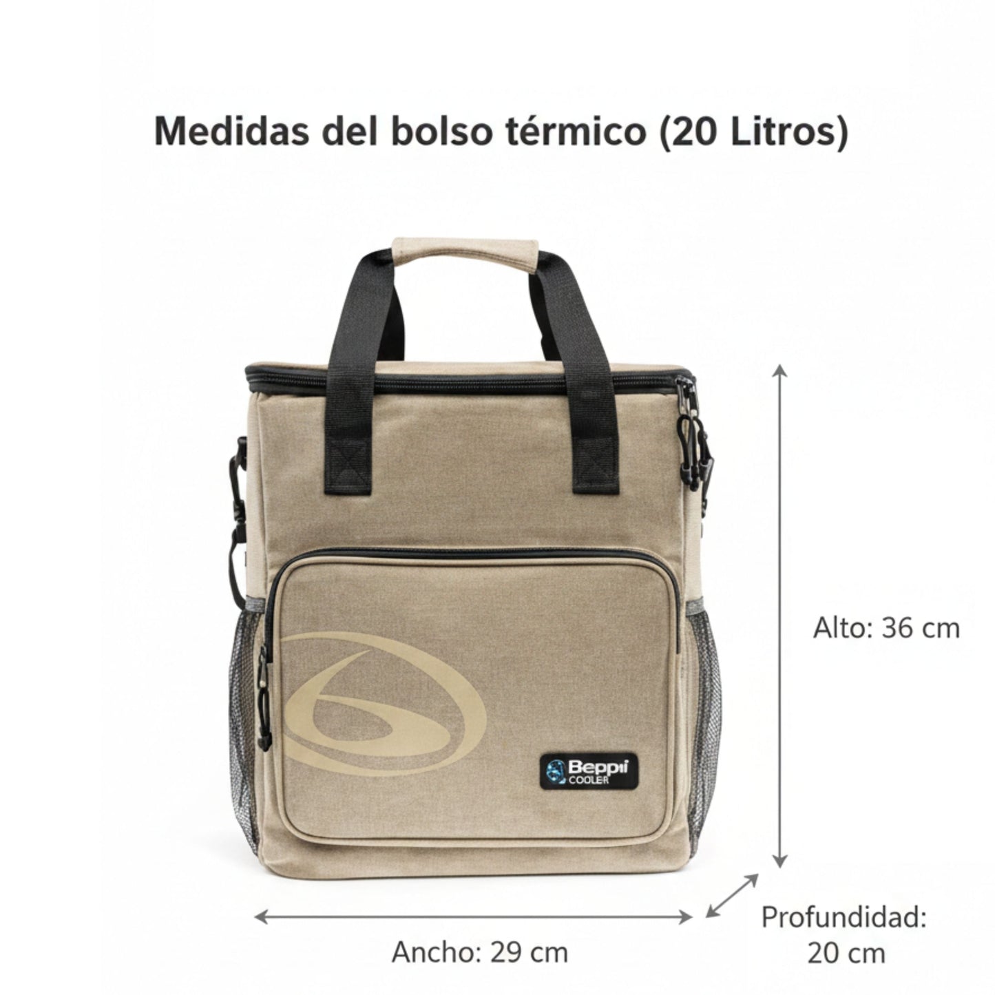 Saco Térmico 20l Castanho Beppi-1000876c