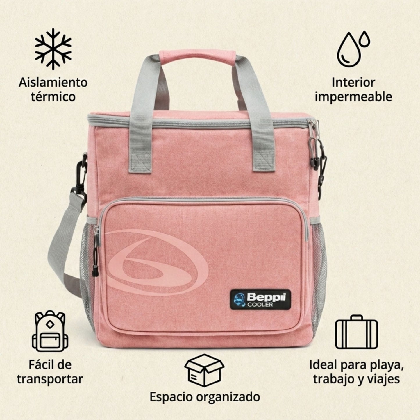 Saco Térmico 20l Rosa Beppi-1000876r