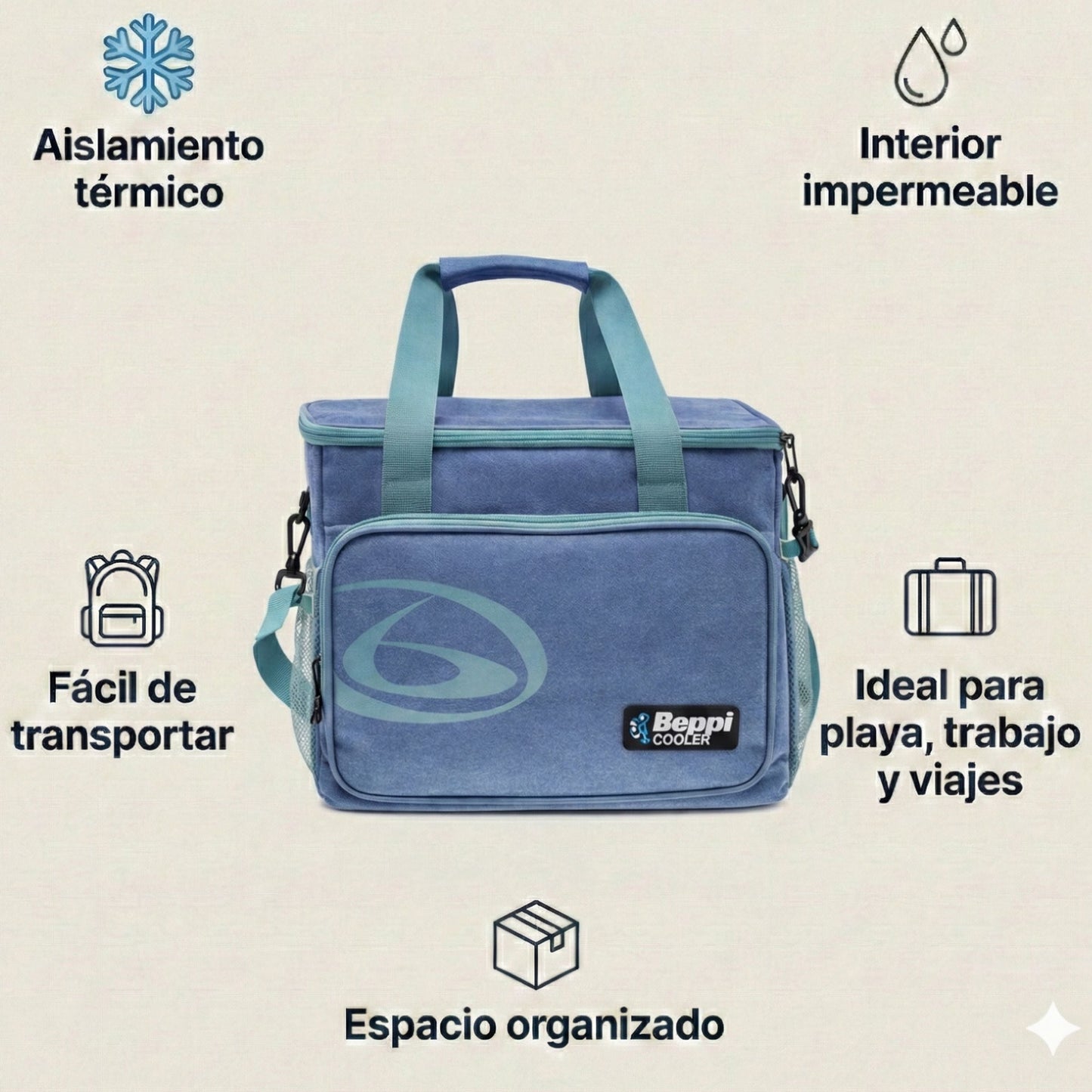 Saco Térmico 22l Azul Beppi-1000877a