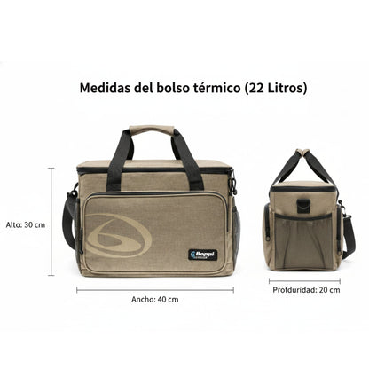 Saco Térmico 22l Castanho Beppi – Leve e resistente para levar refeições frescas ao trabalho ou escola diariamente - 1000877c