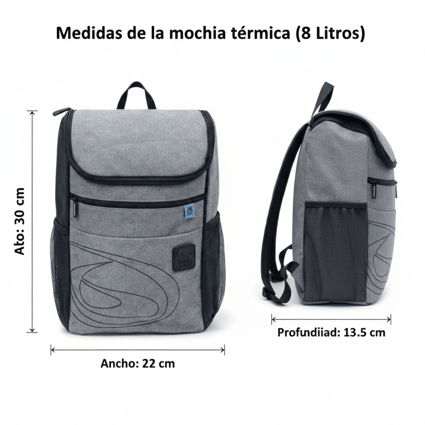 Mochila Térmica 8l Cinzento Beppi-1000958cz