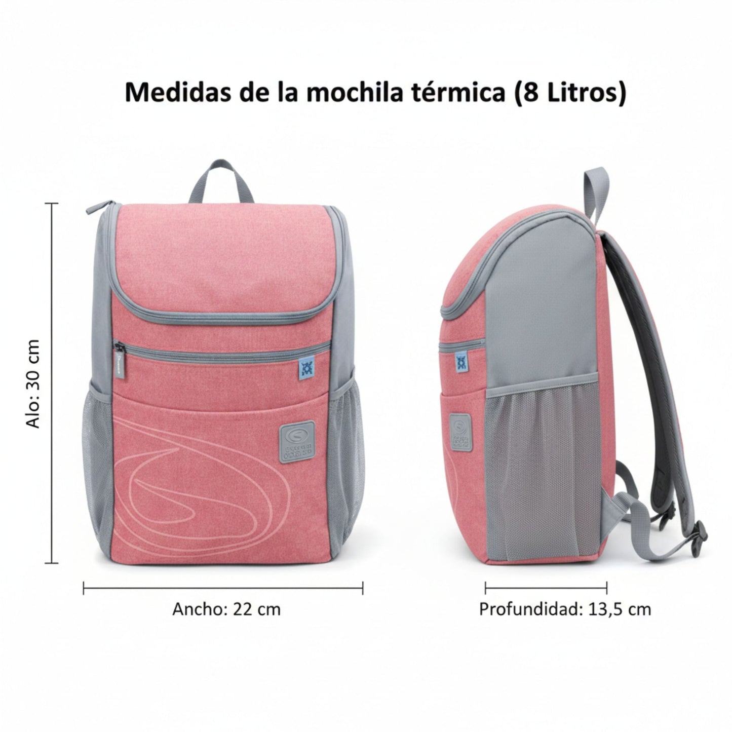 Mochila Térmica 8l Rosa Beppi – Leve e prática para piqueniques e trabalho com isolamento térmico eficaz - 1000958rs
