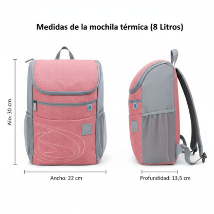Mochila Térmica 8l Rosa Beppi – Leve e prática para piqueniques e trabalho com isolamento térmico eficaz - 1000958rs