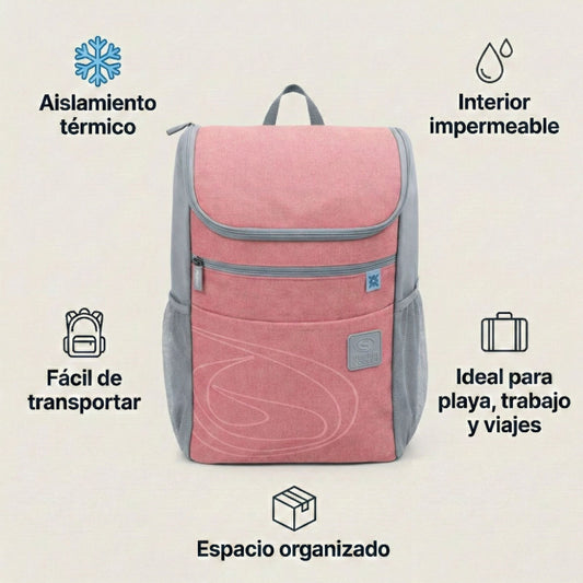 Mochila Térmica 15l Rosa Beppi-1000959rs