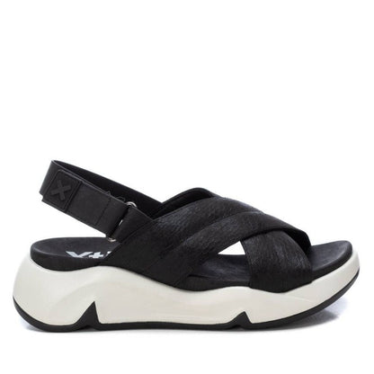 Sandália Casual Mulher Preto Xti – Conforto para uso diário com alças ajustáveis e solado antiderrapante - 14273901
