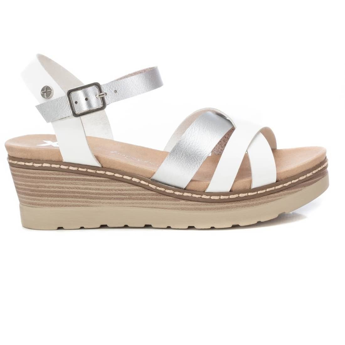 Sandália Casual Mulher Vegan Branca Xti – Leve para uso prolongado com sola antiderrapante ideal para passeios e jantares casuais - 14285301