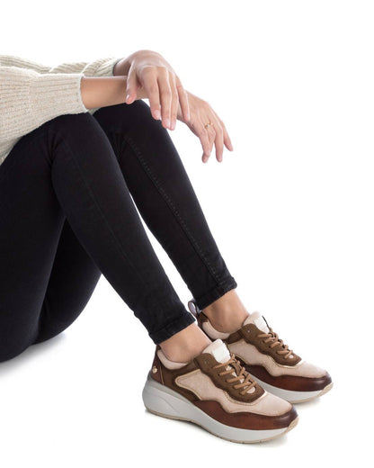 Sapatilha Mulher Castanho Xti – Leves e respiráveis para conforto durante o dia de trabalho e passeio - 14319502