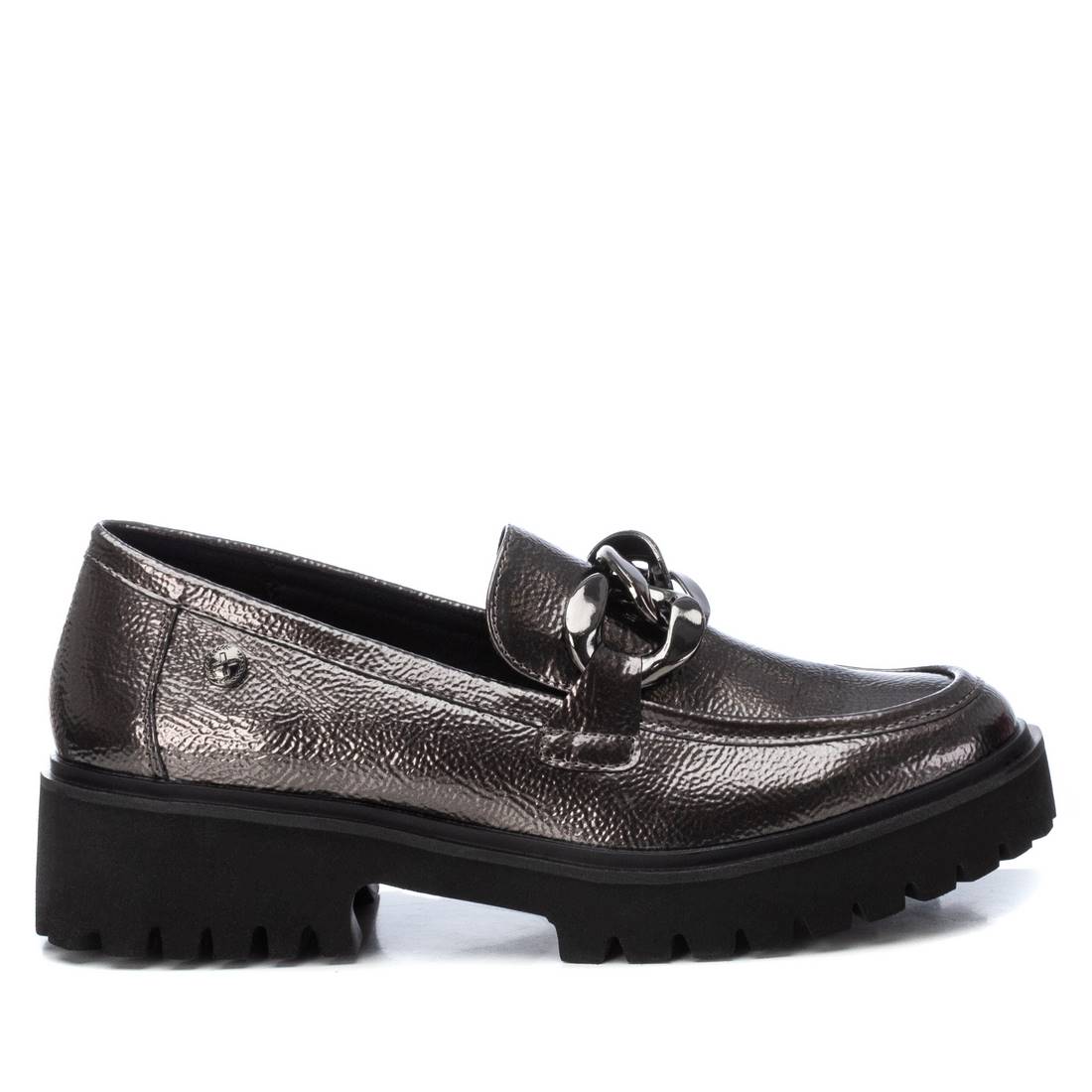 Sapato Pele Charol Mulher Preto Refresh – Palmilha acolchoada e sola antiderrapante para conforto no trabalho e saída casual - 14320502
