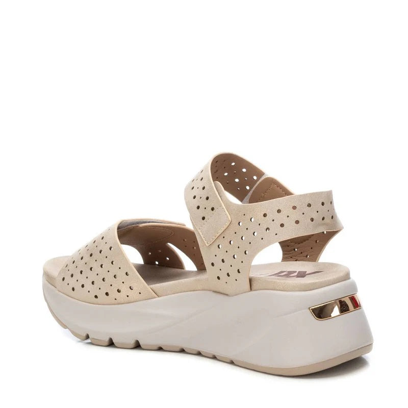 Sandália Casual Vegan Mulher Bege Xti – Leves e duráveis para longas caminhadas e uso diário confortável - 14389702