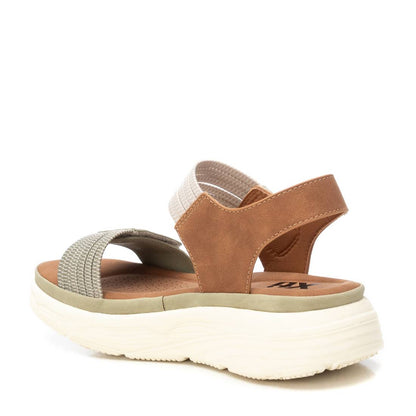 Sandália Casual Vegan Mulher Verde Xti – Design com tiras cruzadas e fecho em velcro para ajuste rápido diário - 14398603