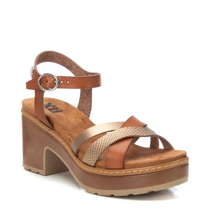 Sandália Casual Vegan Mulher Camel Xti – Design versátil e leve para conforto prolongado em trabalho e lazer - 14408602