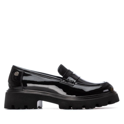 Sapato Pele Charol Mulher Preto Xti – Conforto e durabilidade para o dia a dia no trabalho e eventos sociais - 144426p