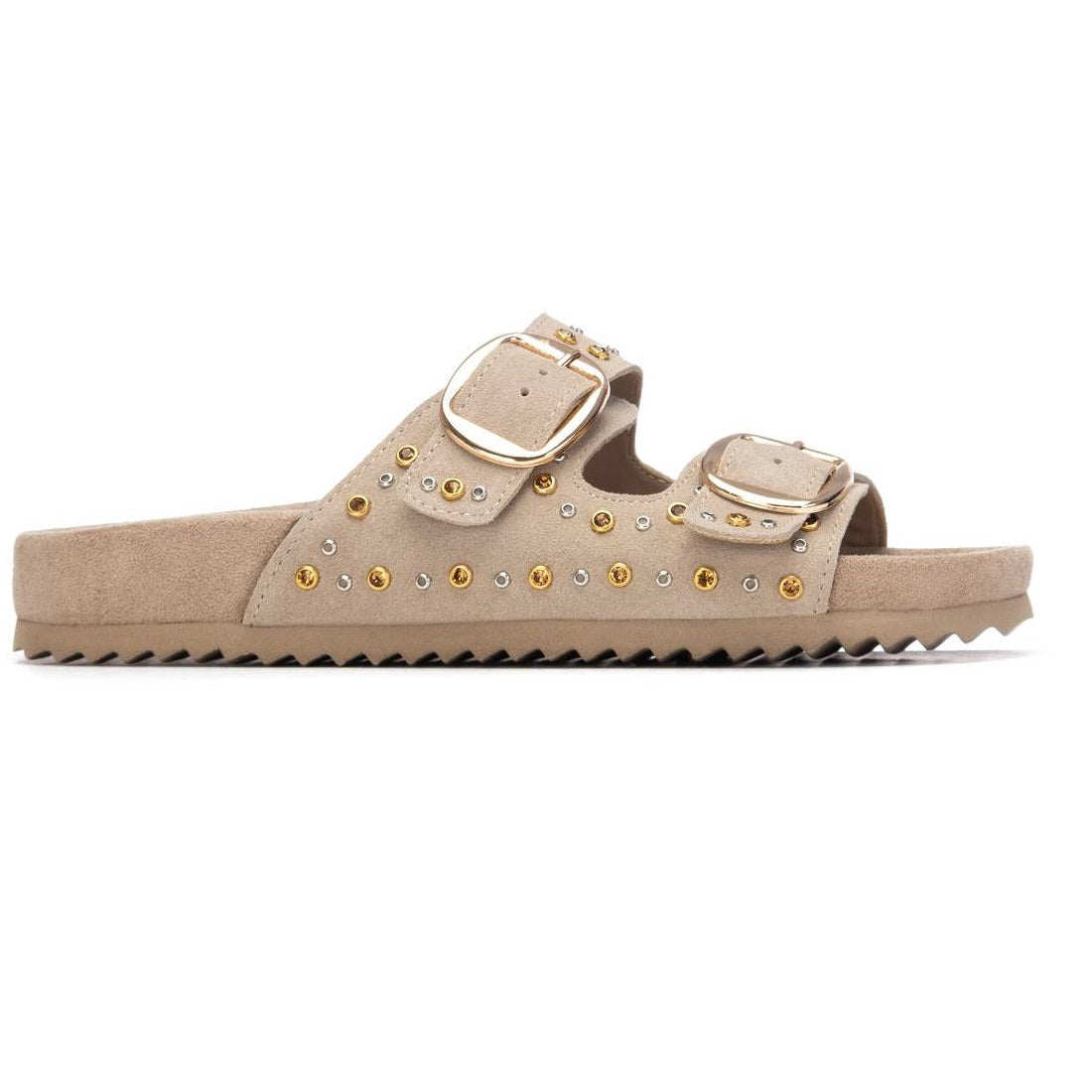 Sandália Tipo Chinelo Casual Vegan Mulher Bege Xti-14506602