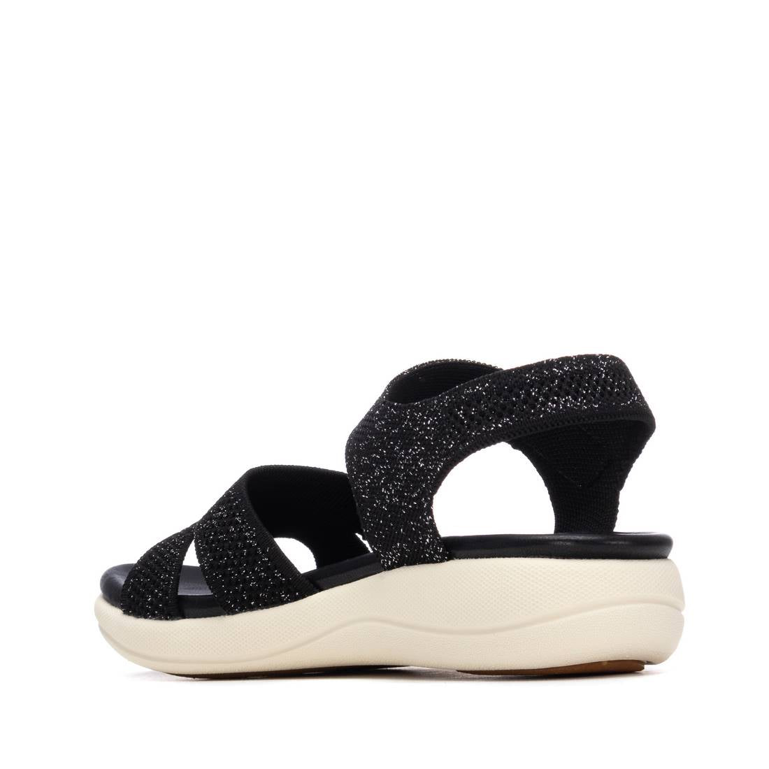 Sandália Casual Vegan Mulher Preta Xti – Conforto duradouro e resistência ideal para passeios e uso diário - 14515601