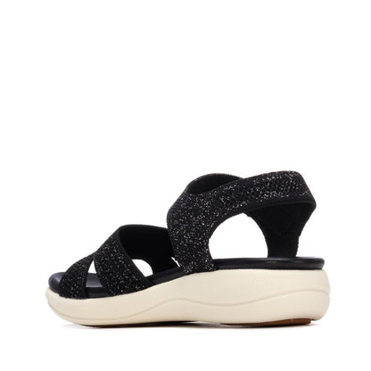 Sandália Casual Vegan Mulher Preta Xti – Conforto duradouro e resistência ideal para passeios e uso diário - 14515601