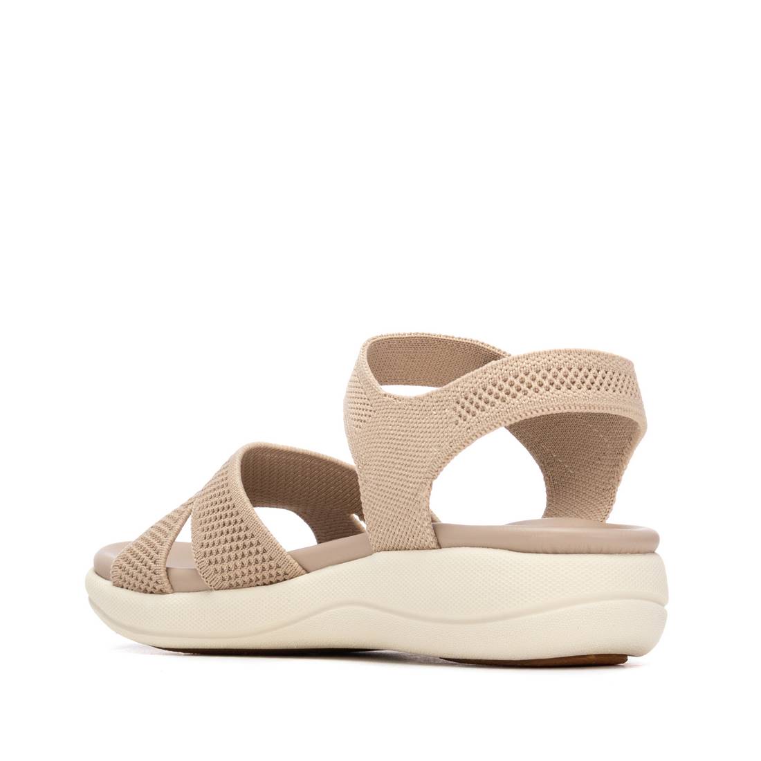 Sandália Casual Vegan Mulher Bege Xti – Leve e respirável para conforto durante o passeio pela cidade e uso diário - 14515603