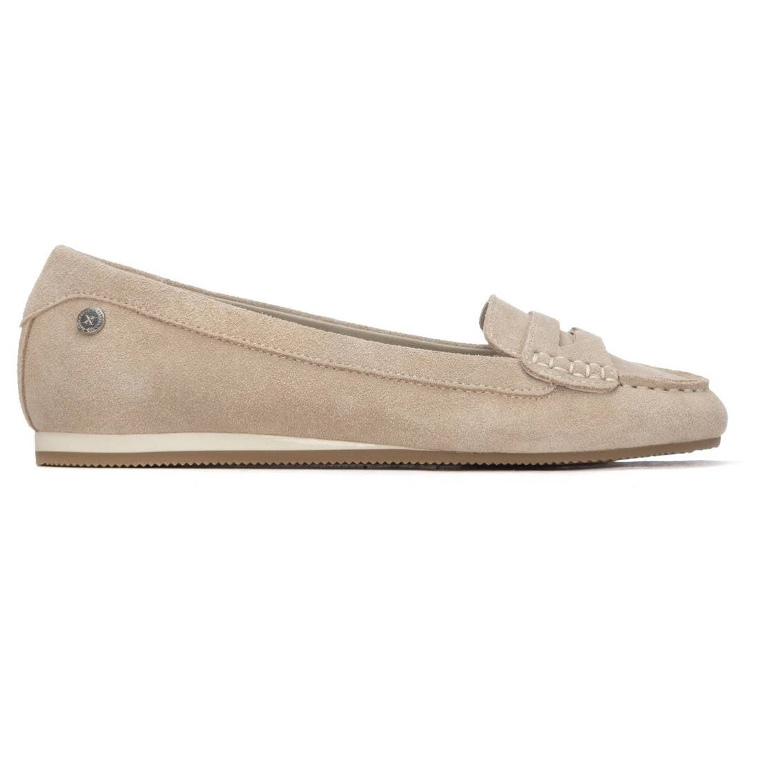 Sapato Pele Vegan Mulher Bege Xti – Conforto ao longo do dia com sola flexível e palminha acolchoada ideal para trabalho e passeio casual - 14518502