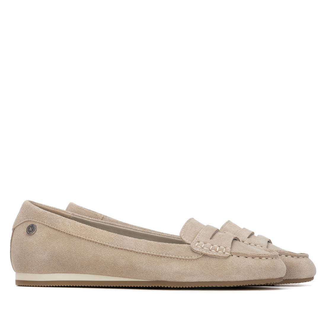Sapato Pele Vegan Mulher Bege Xti – Conforto ao longo do dia com sola flexível e palminha acolchoada ideal para trabalho e passeio casual - 14518502