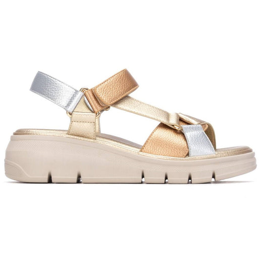 Sandália Casual Vegan Mulher Dourada Xti-14539801