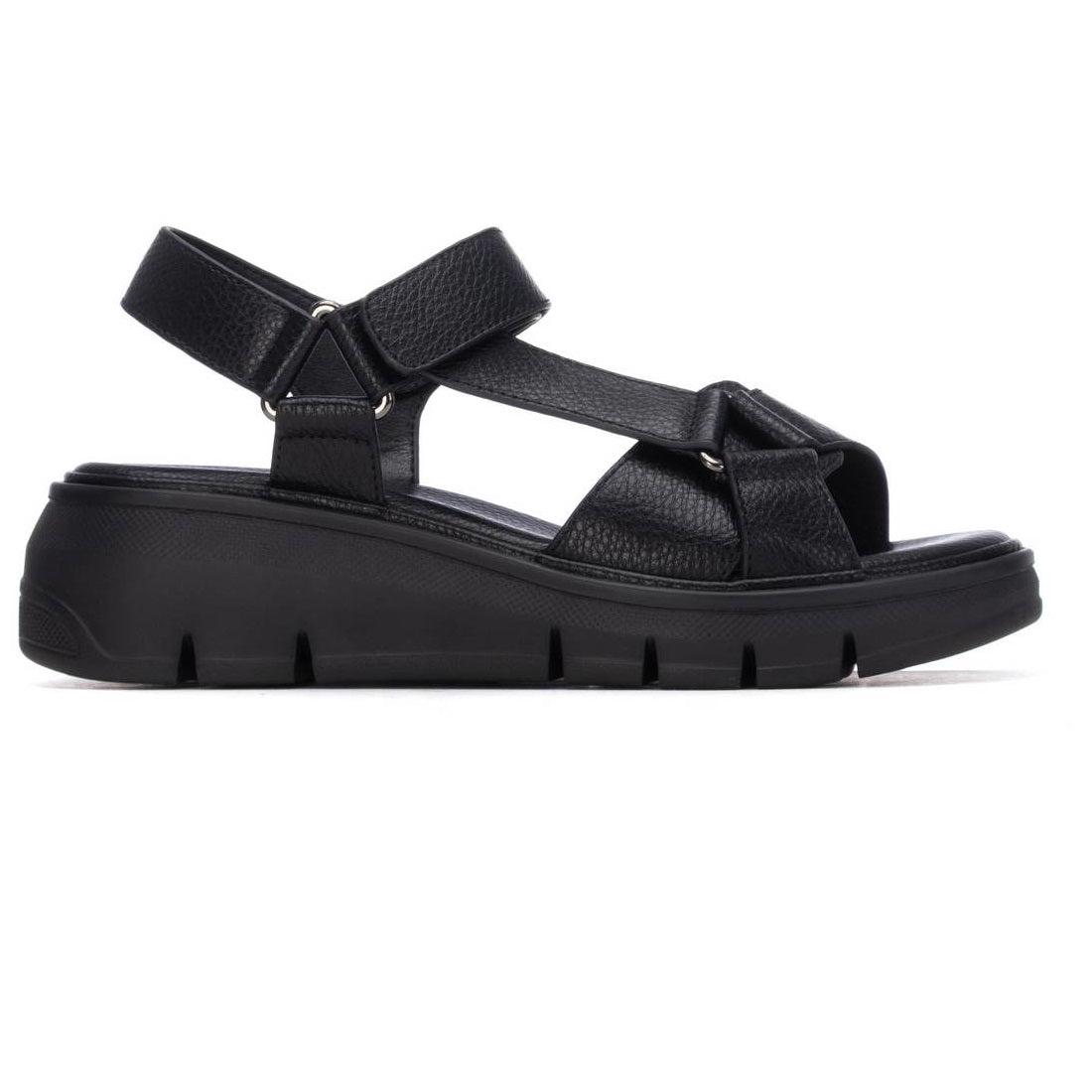 Sandália Casual Vegan Mulher Preta Xti – Leve para uso prolongado com sola antiderrapante ideal para passeio no parque - 14539804