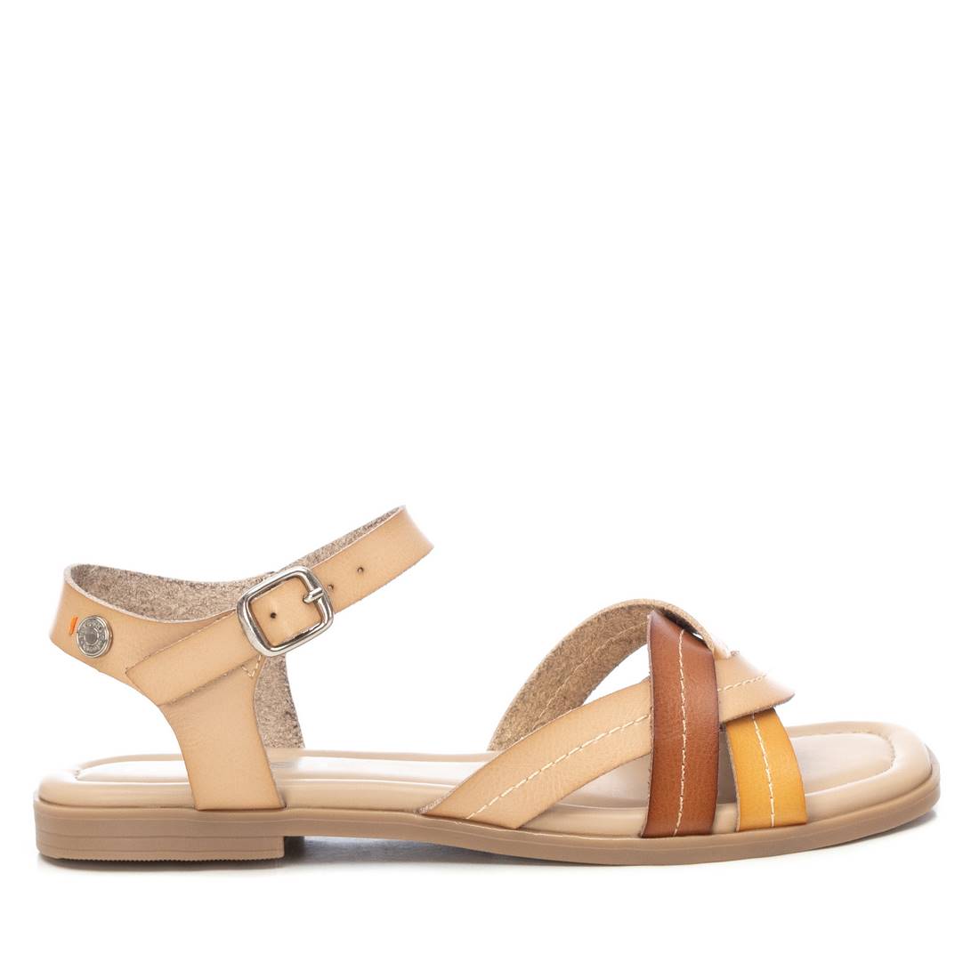 Sandália Casual Mulher Bege Refresh – Leves e ajustáveis para conforto durante passeios e uso diário casual - 17193602
