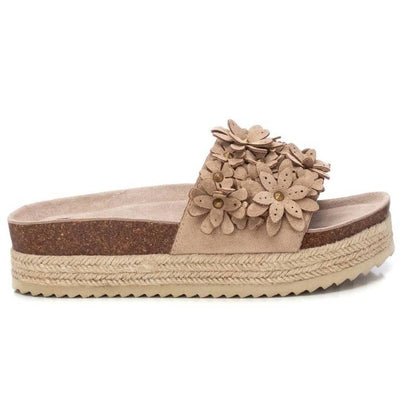 Chinelo Pele Vegan Mulher Bege Refresh – Leves e confortáveis para passeios e uso casual diário em qualquer superfície - 17246202