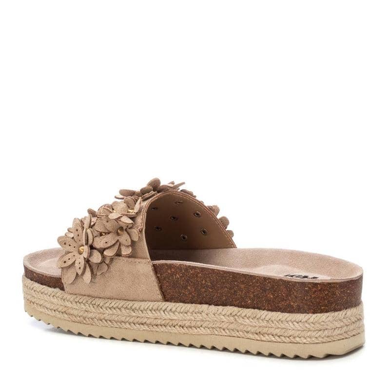 Chinelo Pele Vegan Mulher Bege Refresh – Leves e confortáveis para passeios e uso casual diário em qualquer superfície - 17246202