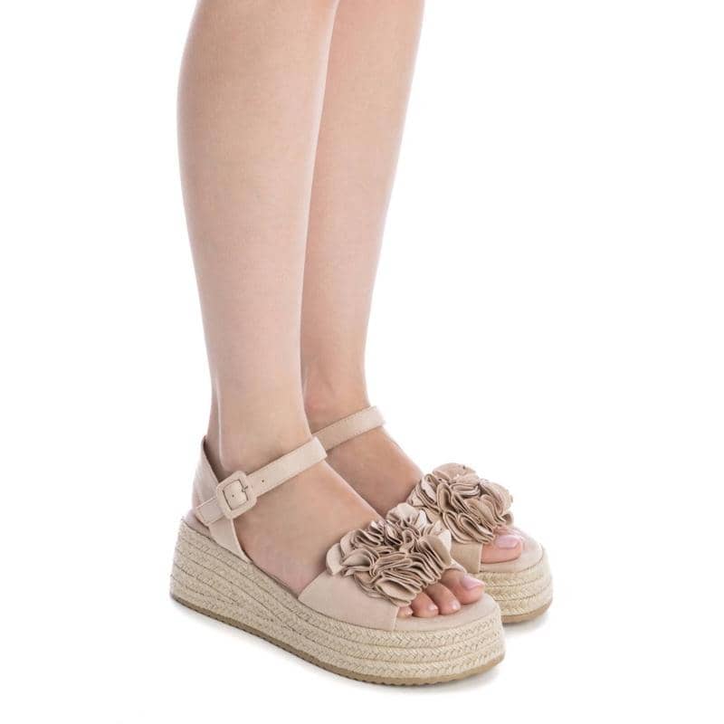 Sandália Casual Mulher Vegan Bege Refresh – Leves e com sola antiderrapante para conforto em saídas casuais diárias - 17266802