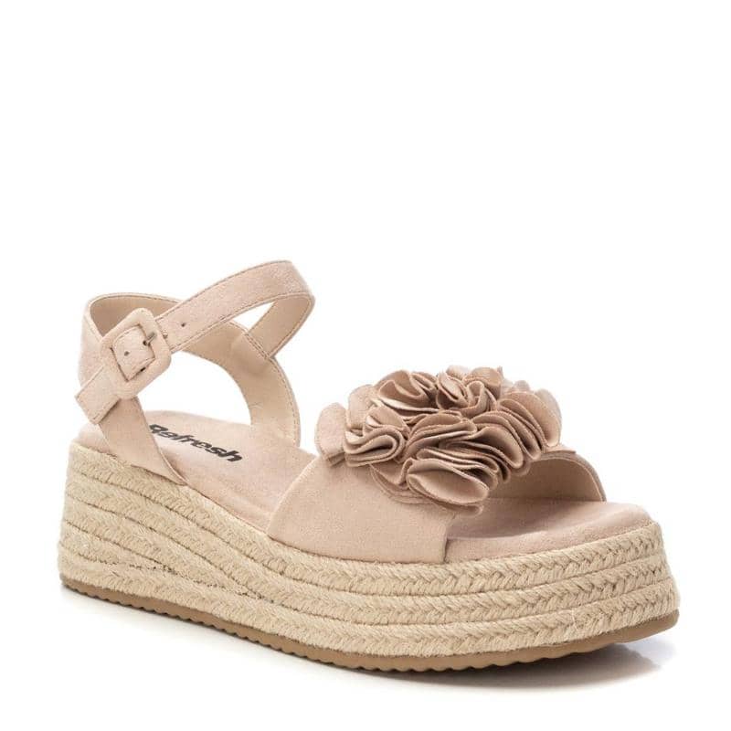Sandália Casual Mulher Vegan Bege Refresh – Leves e com sola antiderrapante para conforto em saídas casuais diárias - 17266802