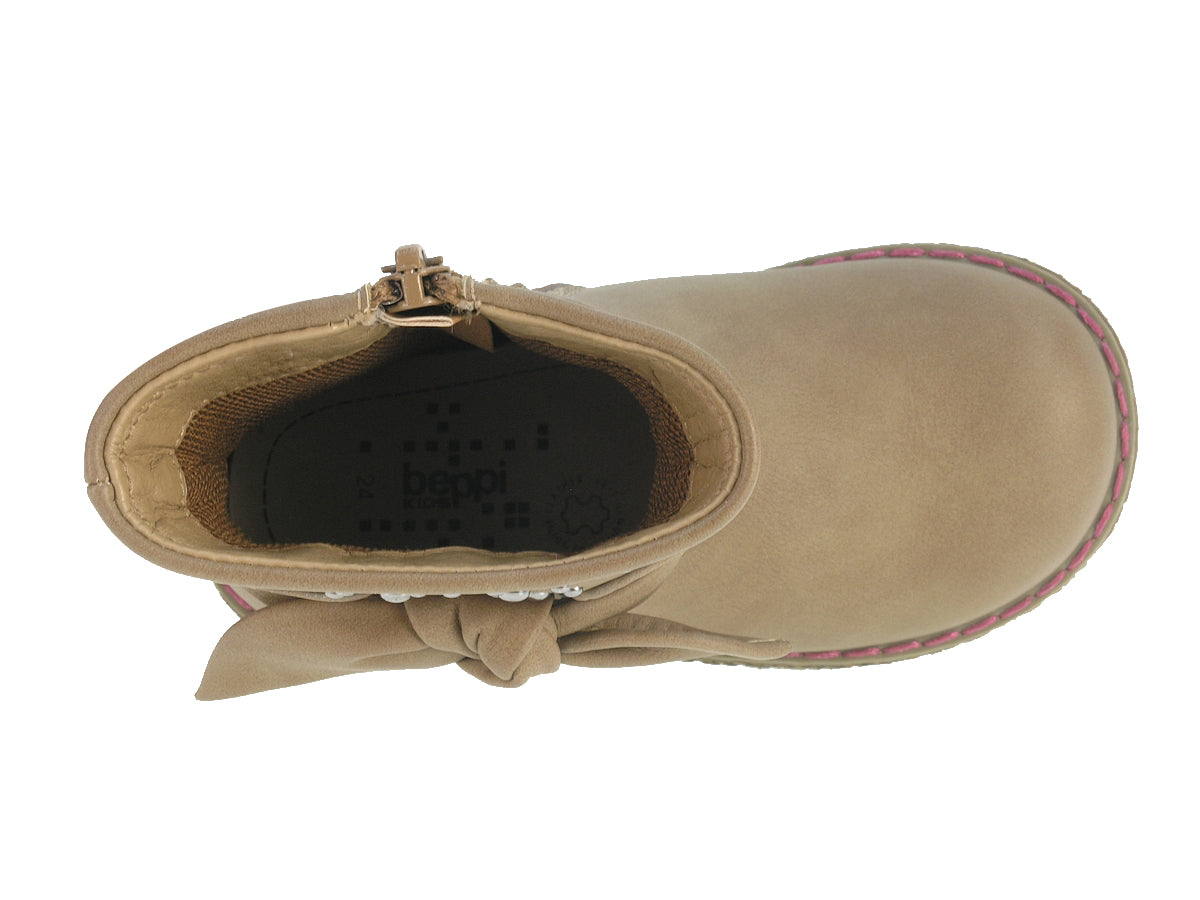 Bota Casual Infantil Castanho Beppi – Interior almofadado e fecho rápido para conforto leve no uso diário - 2159631