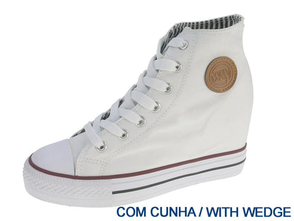 Bota Lona Mulher Branco Beppi – Conforto excepcional e leveza para o dia de trabalho e passeios casuais - 2160551