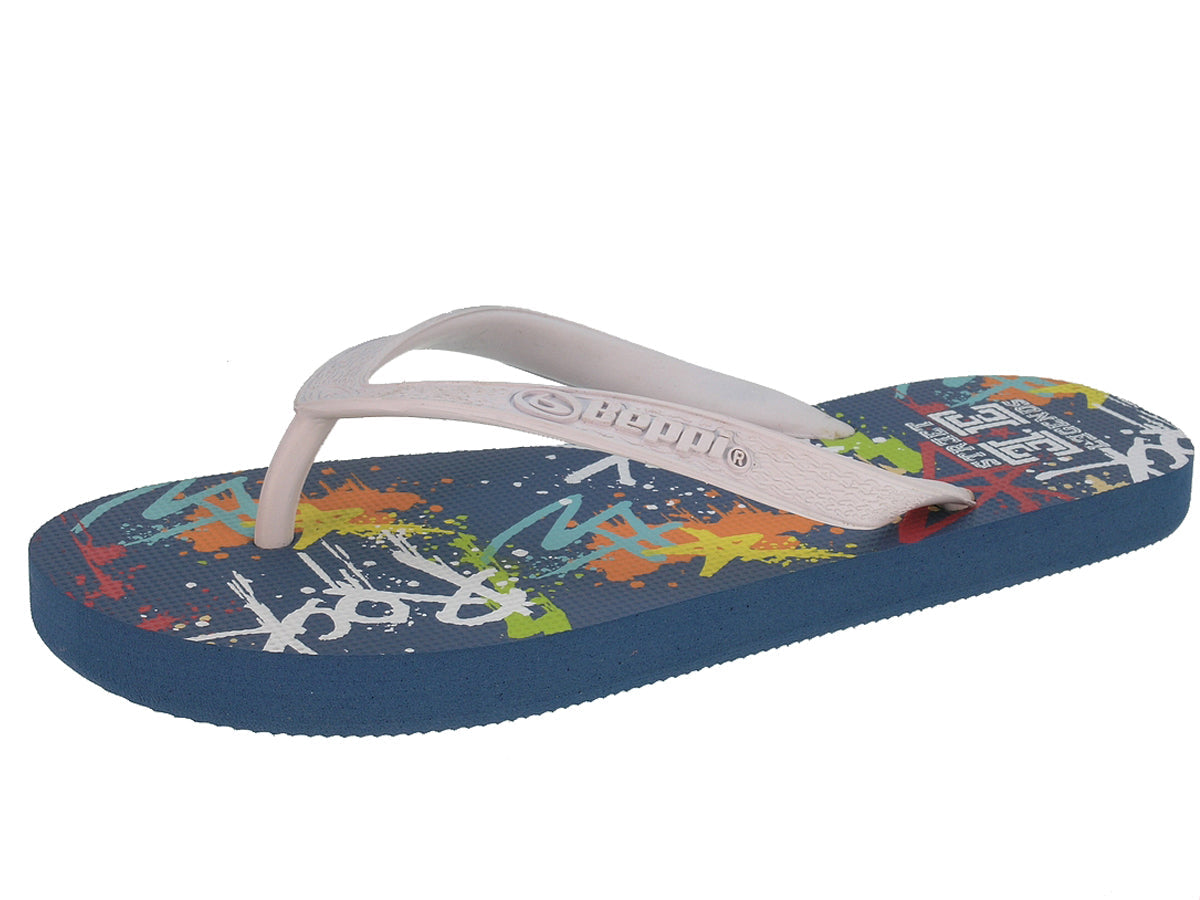 Chinelo Meter Dedo Juvenil Branco Beppi – Design leve com sola flexível para conforto em passeios e praia - 2161720
