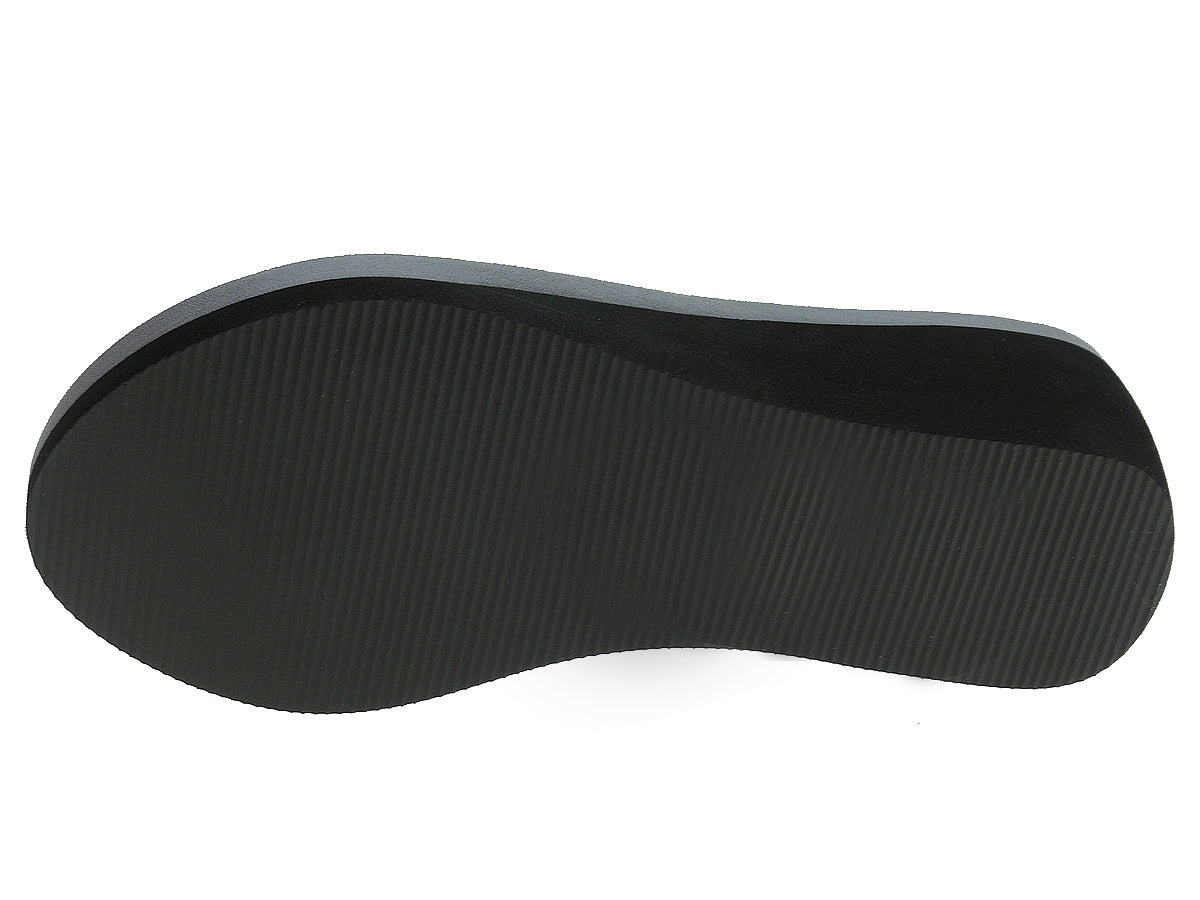 Chinelo Com Cunha Mulher Preto Beppi – Design moderno com ajuste confortável para passeios casuais e praia - 2162121