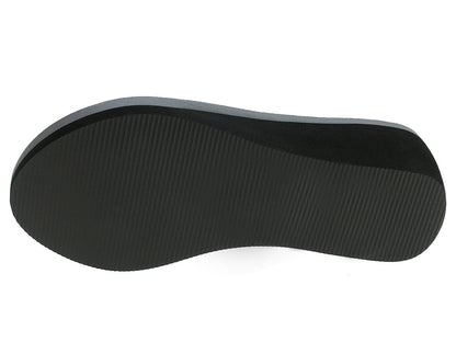 Chinelo Com Cunha Mulher Preto Beppi – Design moderno com ajuste confortável para passeios casuais e praia - 2162121