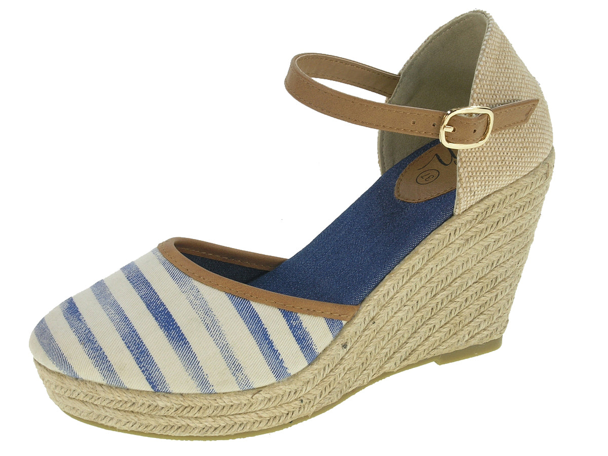 Sandália Casual Com Cunha Mulher Azul Beppi – Ajuste confortável e leve para uso diário em eventos casuais e fins de semana - 2162660