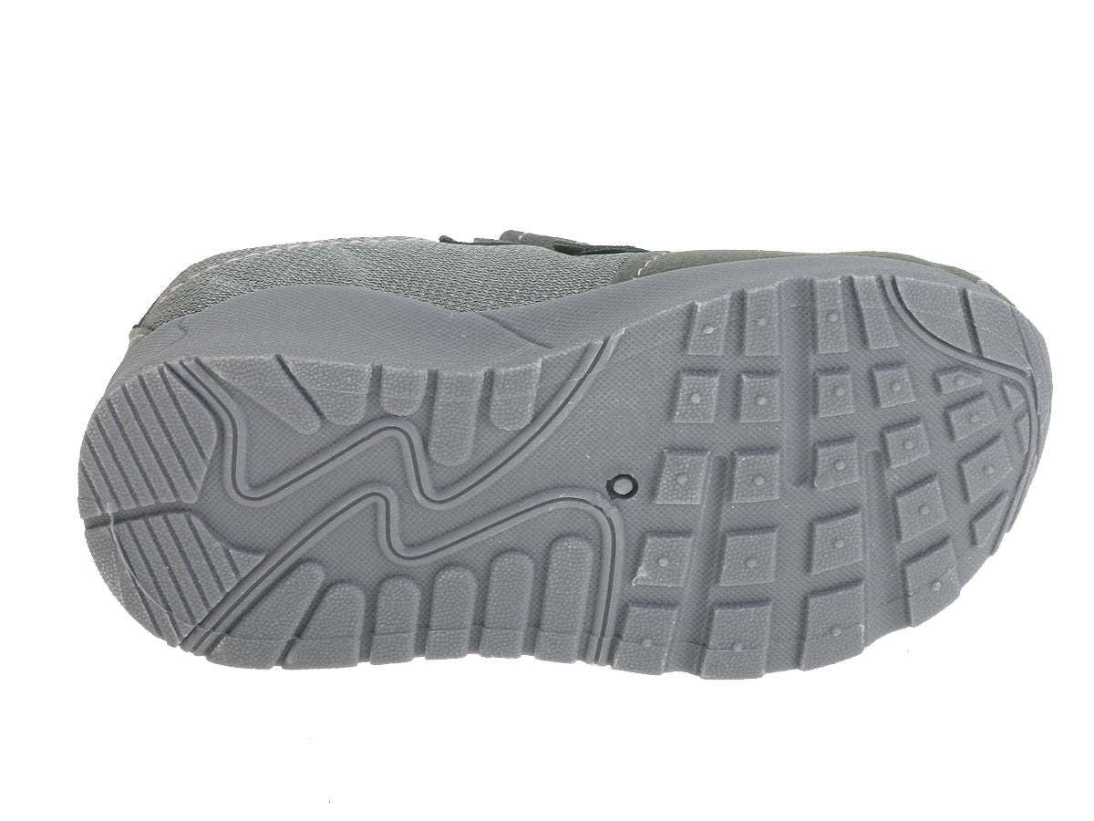 Sapato Casual Infantil Cinzento Beppi – Palminha macia e fecho em velcro para brincadeiras ao ar livre - 2167551